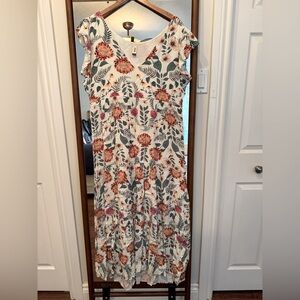 Malai tiered floral dress, worn 2X, size M, NSPF home